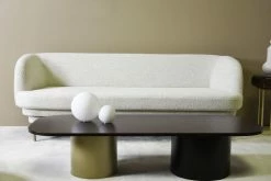 Arcadie Coffee Table - / Wood - 150 X 60 Cm - ENOstudio -Coffee Tables Sales Shop coffee table arcadie smoked oak gold black legs madeindesign 342378 product800