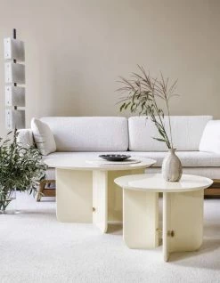 Be Good Small Coffee Table - / Ø 55 X H 40 Cm - Lacquered Wood - RED Edition -Coffee Tables Sales Shop coffee table be good small ivory madeindesign 363338 product800