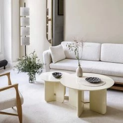 Be Good Small Coffee Table - / Ø 55 X H 40 Cm - Lacquered Wood - RED Edition -Coffee Tables Sales Shop coffee table be good small ivory madeindesign 363340 product800