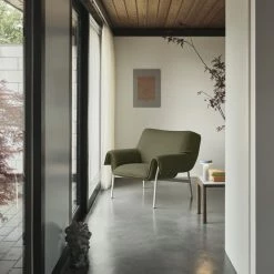 Couple Coffee Table - / 84.5 X 40 X H 40 Cm - Reversible Stoneware Tabletop - Muuto -Coffee Tables Sales Shop coffee table couple pale blue dark oak madeindesign 404205 product800