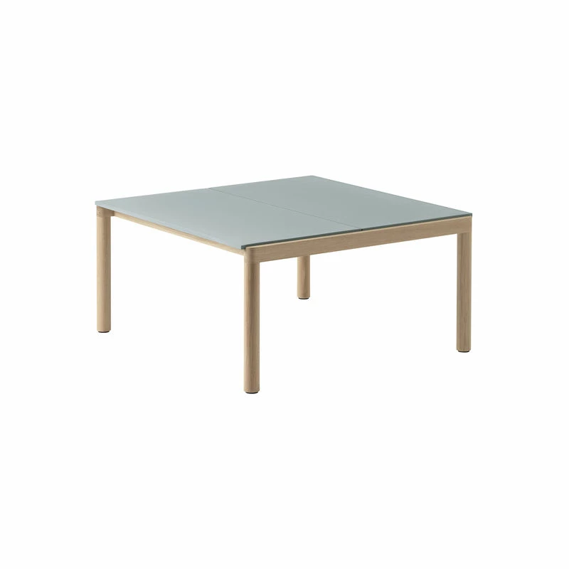 Couple Coffee Table - / 84.4 X 80 X H 40 Cm - Reversible Stoneware Tabletop - Muuto 3 Couple Coffee Table - / 84.4 X 80 X H 40 Cm - Reversible Stoneware Tabletop - Muuto