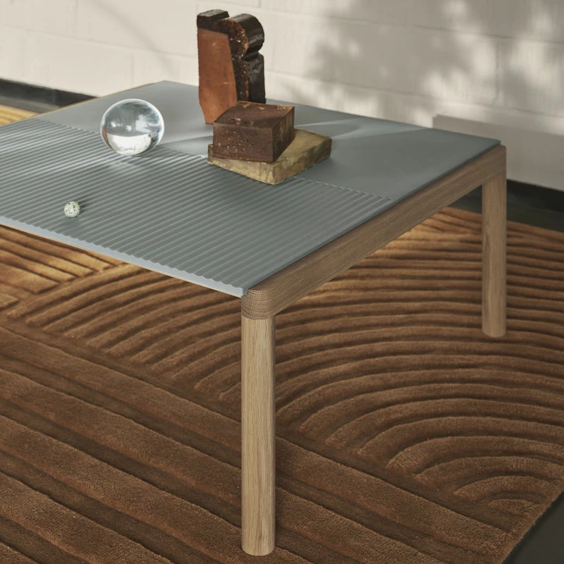 Couple Coffee Table - / 84.4 X 80 X H 40 Cm - Reversible Stoneware Tabletop - Muuto 4 Couple Coffee Table - / 84.4 X 80 X H 40 Cm - Reversible Stoneware Tabletop - Muuto - Image 2