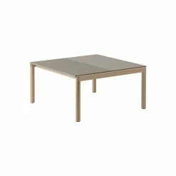 Couple Coffee Table - / 84.4 X 80 X H 40 Cm - Reversible Stoneware Tabletop - Muuto