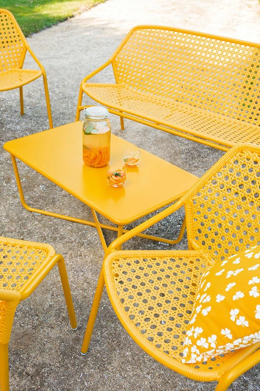 Croisette Coffee Table - / 97 X 57 Cm - Metal - Fermob 6 Croisette Coffee Table - / 97 X 57 Cm - Metal - Fermob - Image 4