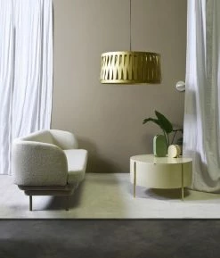 Embore Coffee Table - / Storage Box - Ø 80 X H 45 Cm - ENOstudio -Coffee Tables Sales Shop coffee table embore beige gold madeindesign 342365 product800