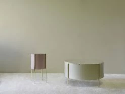 Embore Coffee Table - / Storage Box - Ø 80 X H 45 Cm - ENOstudio -Coffee Tables Sales Shop coffee table embore beige gold madeindesign 342366 product800