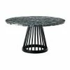Fan Coffee Table - / Marble - Ø 90 Cm - Tom Dixon -Coffee Tables Sales Shop coffee table fan smoked grey black base madeindesign 401807 product800