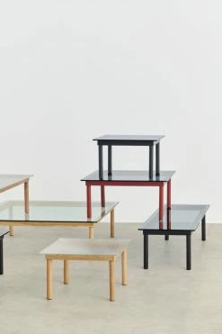 Kofi Coffee Table - / 80 X 80 Cm - Glass & Wood - Hay 9 Kofi Coffee Table - / 80 X 80 Cm - Glass & Wood - Hay -Coffee Tables Sales Shop coffee table kofi black grey glass madeindesign 374227 product800