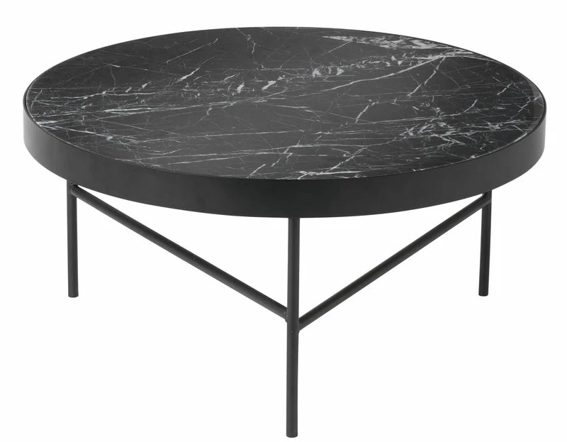 Marble Large Coffee Table - Ø 70,5 X H 35 Cm - Ferm Living 3 Marble Large Coffee Table - Ø 70,5 X H 35 Cm - Ferm Living