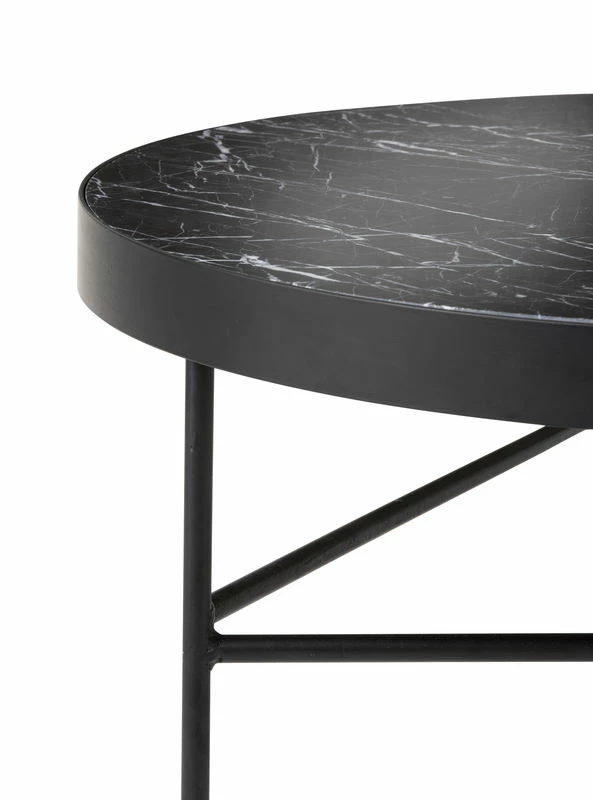 Marble Large Coffee Table - Ø 70,5 X H 35 Cm - Ferm Living 6 Marble Large Coffee Table - Ø 70,5 X H 35 Cm - Ferm Living - Image 4