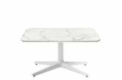 Multiplo Indoor/outdoor - Coffee Table - / Marble Effect - 99 X 99 Cm - Kartell