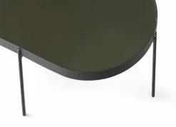 No-No Large Coffee Table - / 96 X 59 X H 35 Cm - Menu -Coffee Tables Sales Shop coffee table no no large dark green black structure madeindesign 284727 product800