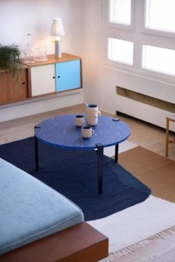 Pacifico Coffee Table - / Recycled Plastic - Ø 80 X H 43 Cm - TIPTOE -Coffee Tables Sales Shop coffee table pacifico blue madeindesign 340682 product800