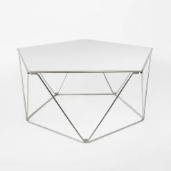 Penta Coffee Table - / 1970 Design - 82 X 88 X H 39 Cm - Compagnie -Coffee Tables Sales Shop coffee table penta white steel madeindesign 395946 product800