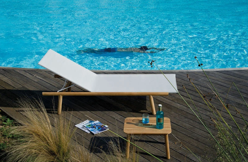 Pevero Coffee Table - / 37 X 54 Cm - Teak - Unopiu 4 Pevero Coffee Table - / 37 X 54 Cm - Teak - Unopiu - Image 2