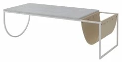 Piero Coffee Table - Marble & Leather - L 130 X H 40 Cm - Bolia
