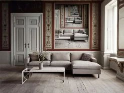 Piero Coffee Table - Marble & Leather - L 130 X H 40 Cm - Bolia -Coffee Tables Sales Shop coffee table piero grey white marble madeindesign 276847 product800