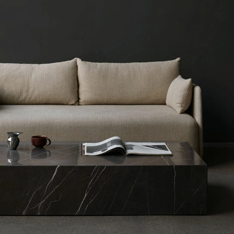 Plinth Grand Coffee Table - / Marble - 137 X 76 Cm X H 28 Cm - Menu 5 Plinth Grand Coffee Table - / Marble - 137 X 76 Cm X H 28 Cm - Menu - Image 3