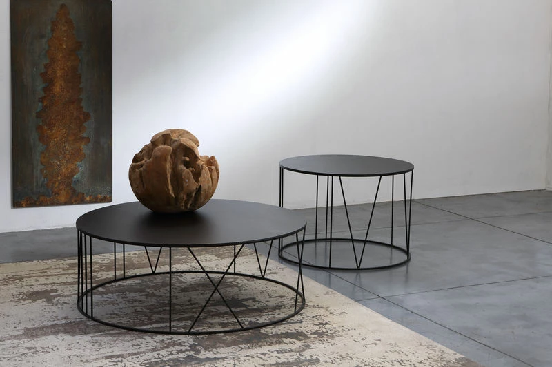 Roma Small Coffee Table - / Ø 70 Cm - Steel - Zeus 4 Roma Small Coffee Table - / Ø 70 Cm - Steel - Zeus - Image 2