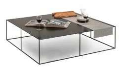 Slim Irony Coffee Table - 124 X 124 Cm - Zeus -Coffee Tables Sales Shop coffee table slim irony black copper madeindesign 262231 product800