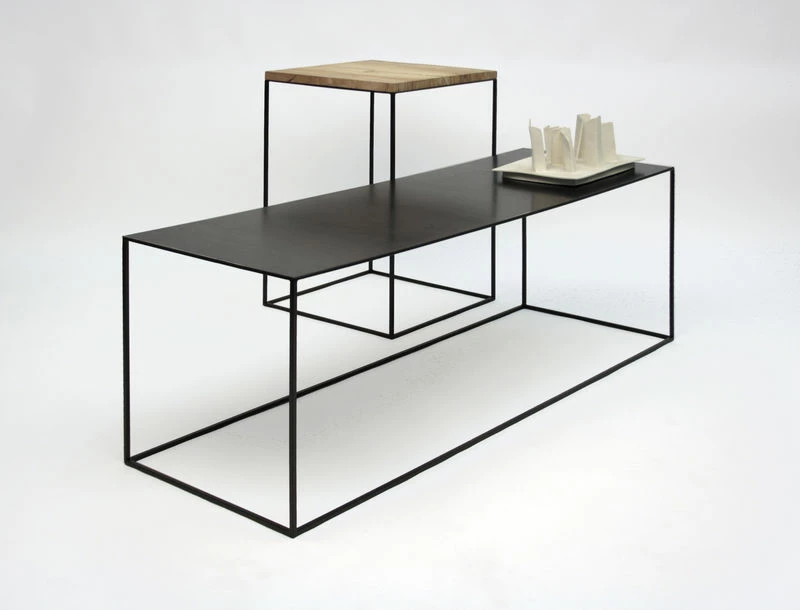 Slim Irony Coffee Table - / 124 X 62 X H 34 Cm - Zeus 7 Slim Irony Coffee Table - / 124 X 62 X H 34 Cm - Zeus - Image 5
