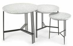 Terrazzo Coffee Table - Ø 50 X H 45 Cm - Serax -Coffee Tables Sales Shop coffee table terrazzo black grey tray madeindesign 275679 product800