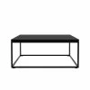 Thin Coffee Table - / Solid Oak & Metal - 70 X 70 Cm - Ethnicraft -Coffee Tables Sales Shop coffee table thin black madeindesign 349789 product800