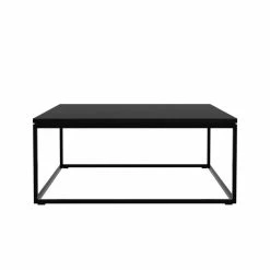 Thin Coffee Table - / Solid Oak & Metal - 70 X 70 Cm - Ethnicraft