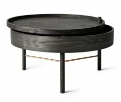 Turning Table Coffee Table - Storage - Ø 65 Cm - Menu -Coffee Tables Sales Shop coffee table turning table black ash madeindesign 236919 product800