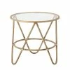 Verdon Coffee Table - / Ø 50 Cm - Metal Imitation Bamboo - Bloomingville -Coffee Tables Sales Shop coffee table verdon natural transparent madeindesign 342182 product800