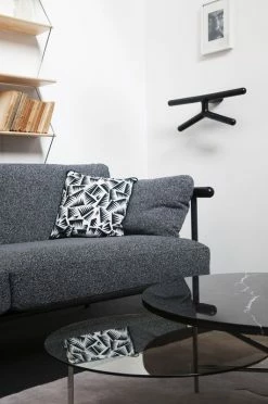 Zorro Coffee Table - 2 Tops - Marble & Glass - La Chance -Coffee Tables Sales Shop coffee table zorro black marble smoked glass chromed legs madeindesign 262055 product800