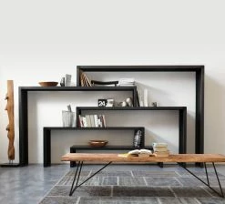 Big Irony Babilonia Console - Set Of 3 Adjustable Shelf Units - Zeus -Coffee Tables Sales Shop console big irony babilonia phosphatized steel madeindesign 259153 product800