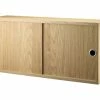 String® System Crate - / 2 Doors - L 78 X D 20 Cm - String Furniture -Coffee Tables Sales Shop crate stringr system oak madeindesign 291252 product800