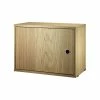 String® System Crate - / 1 Door - L 58 X D 30 Cm - String Furniture -Coffee Tables Sales Shop crate stringr system oak madeindesign 373607 product800