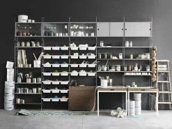 String® System Crate - / 2 Doors - L 78 X D 20 Cm - String Furniture 9 String® System Crate - / 2 Doors - L 78 X D 20 Cm - String Furniture -Coffee Tables Sales Shop crate stringr system stained black madeindesign 291480 product800