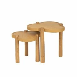 Agapé End Table - / Large - Ø 52 X H 50 Cm - Maison Sarah Lavoine -Coffee Tables Sales Shop end table agape o 52 oak madeindesign 379817 product800