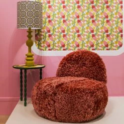 Clarita End Table - / Ø 45 X H 52 Cm - Wood With Hand-painted Designs - POPUS EDITIONS -Coffee Tables Sales Shop end table clarita green madeindesign 396066 product800