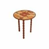 Clarita End Table - / Ø 45 X H 52 Cm - Wood With Hand-painted Designs - POPUS EDITIONS -Coffee Tables Sales Shop end table clarita terracotta madeindesign 397579 product800