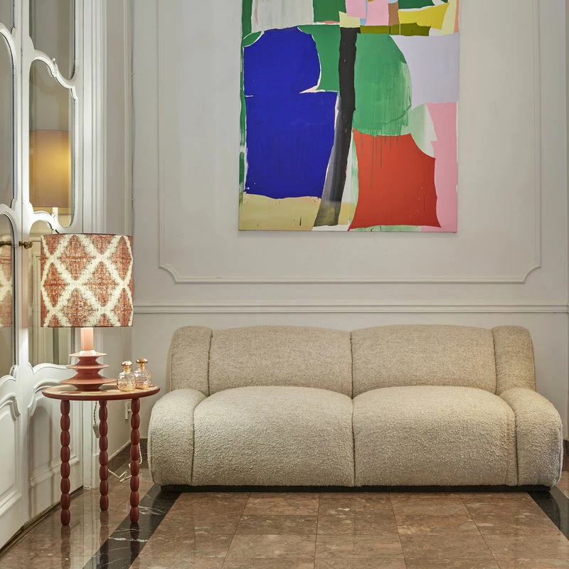 Clarita End Table - / Ø 45 X H 52 Cm - Wood With Hand-painted Designs - POPUS EDITIONS 4 Clarita End Table - / Ø 45 X H 52 Cm - Wood With Hand-painted Designs - POPUS EDITIONS - Image 2