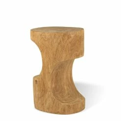 Double Arch End Table - / End Table - Hand-sculpted Wood - Pols Potten -Coffee Tables Sales Shop end table double arch natural wood madeindesign 339941 product800