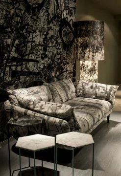 Hexxed End Table - Diesel With Moroso -Coffee Tables Sales Shop end table hexxed black white madeindesign 224111 product800