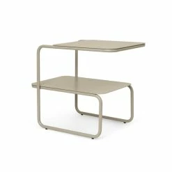 Level End Table - / 55 X 35 Cm - Metal - Ferm Living -Coffee Tables Sales Shop end table level cashmere beige madeindesign 356340 product800