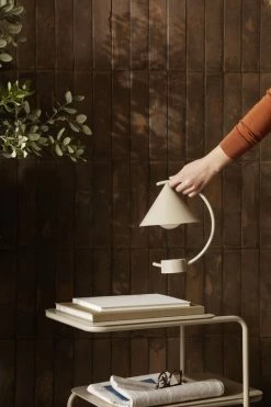 Level End Table - / 55 X 35 Cm - Metal - Ferm Living -Coffee Tables Sales Shop end table level cashmere beige madeindesign 356341 product800