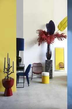 Marble Look Large End Table - / H 91 Cm – Marble Effect - Pols Potten -Coffee Tables Sales Shop end table marble look large black madeindesign 308399 product800