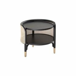 Mos End Table - / 50 X 47 Cm - Caning & Wood - Wiener GTV Design