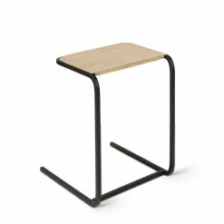 N701 End Table - / Solid Oak & Metal - 40 X 25 Cm - Ethnicraft -Coffee Tables Sales Shop end table n701 oak black madeindesign 349740 product800