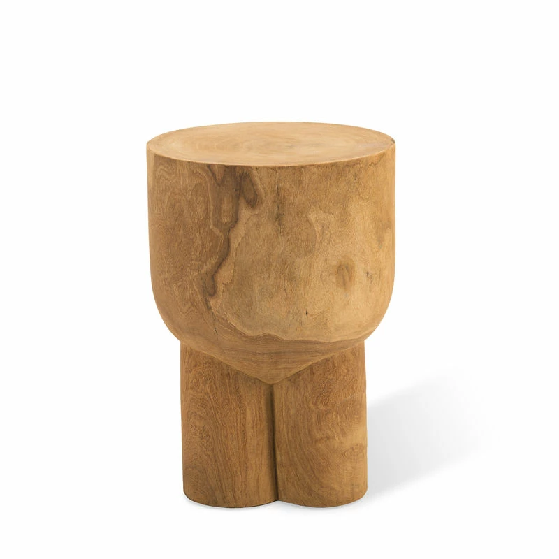 Pile End Table - / End Table - Hand-sculpted Wood - Pols Potten 4 Pile End Table - / End Table - Hand-sculpted Wood - Pols Potten - Image 2