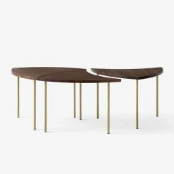 Pinwheel HM7 (1953) End Table - &tradition 8 Pinwheel HM7 (1953) End Table - &tradition -Coffee Tables Sales Shop end table pinwheel hm7 1953 walnut brass madeindesign 343251 product800
