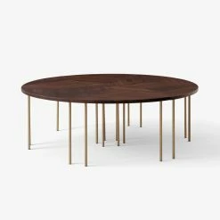 Pinwheel HM7 (1953) End Table - &tradition 9 Pinwheel HM7 (1953) End Table - &tradition -Coffee Tables Sales Shop end table pinwheel hm7 1953 walnut brass madeindesign 343252 product800