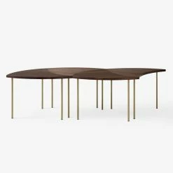 Pinwheel HM7 (1953) End Table - &tradition 11 Pinwheel HM7 (1953) End Table - &tradition -Coffee Tables Sales Shop end table pinwheel hm7 1953 walnut brass madeindesign 343254 product800